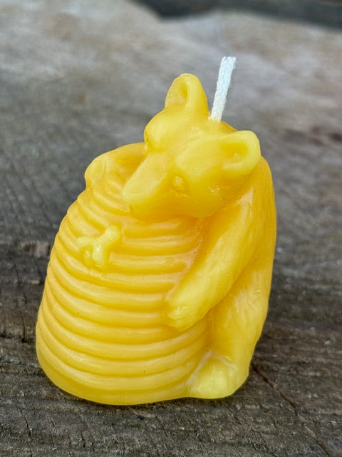 Bear with Hive Candle