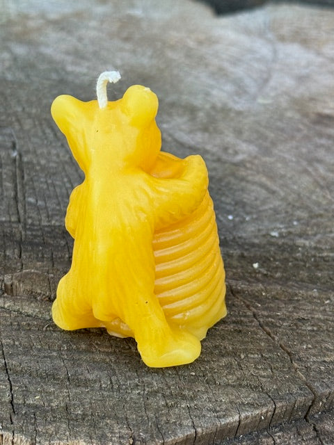 Bear with Hive Candle